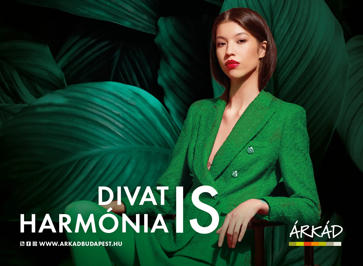 Fashion campaign poster, green