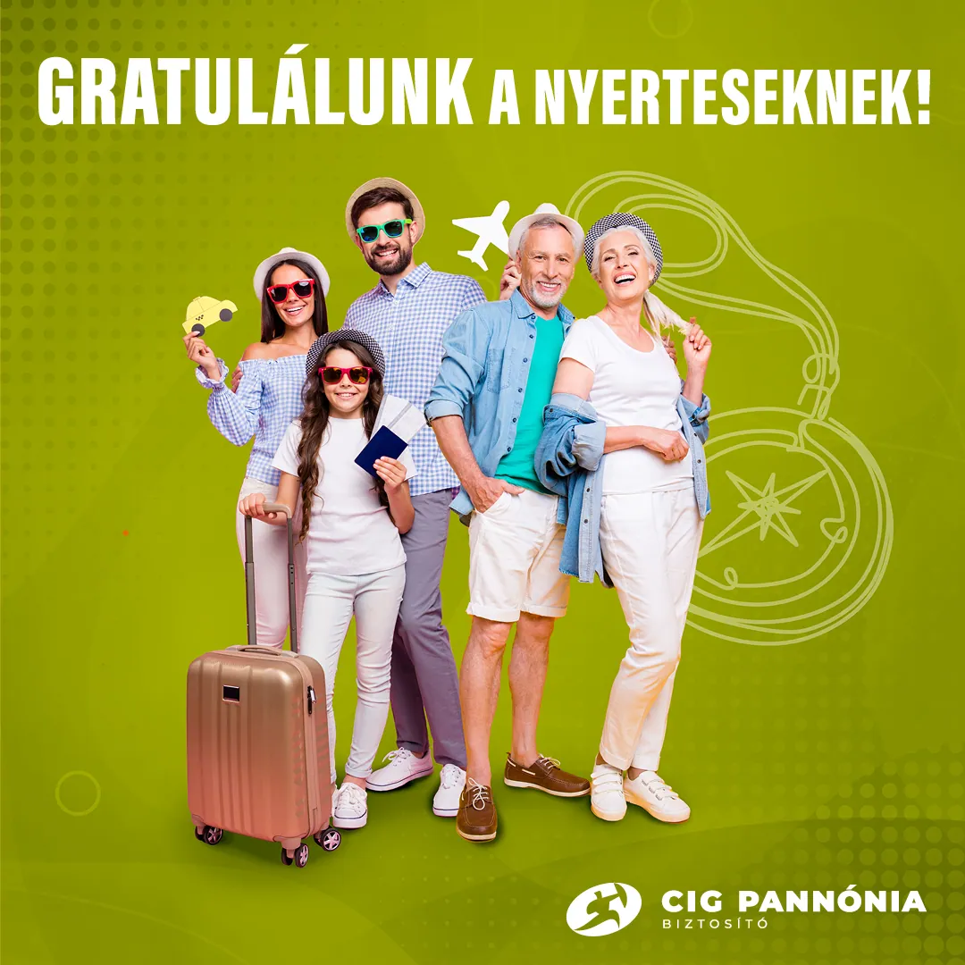 CIG Pannónia: Travel insurance: prize draw social posts