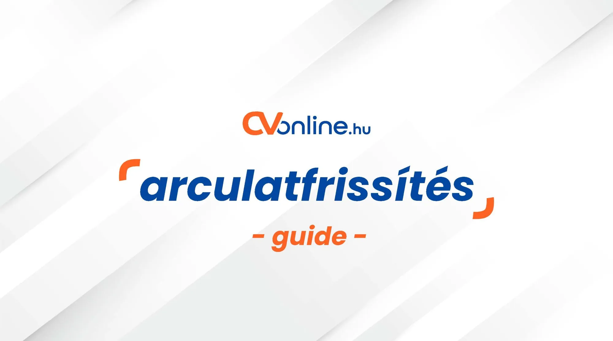 CVOnline brand refresh guide cover