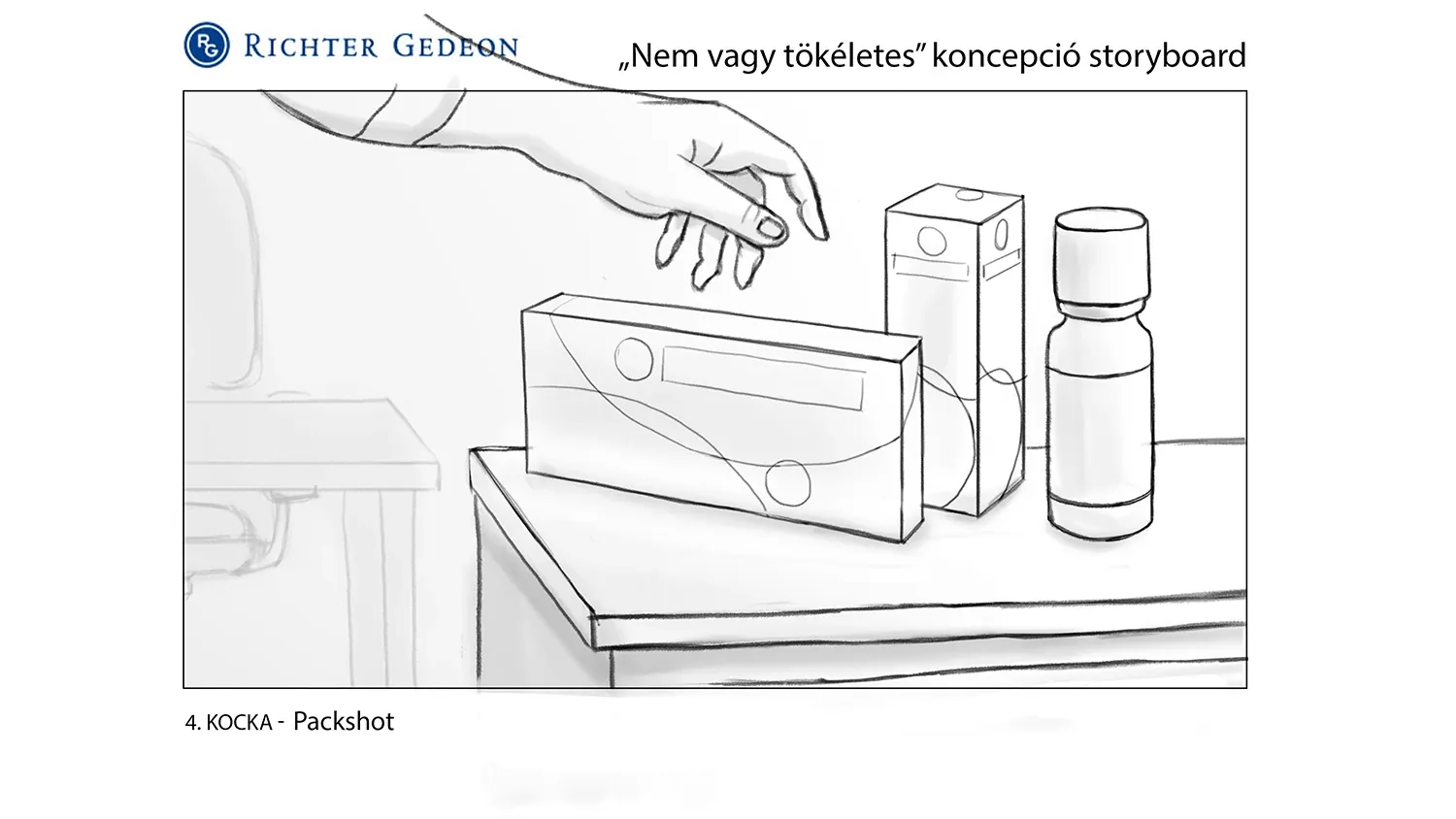 Pencil storyboard frame