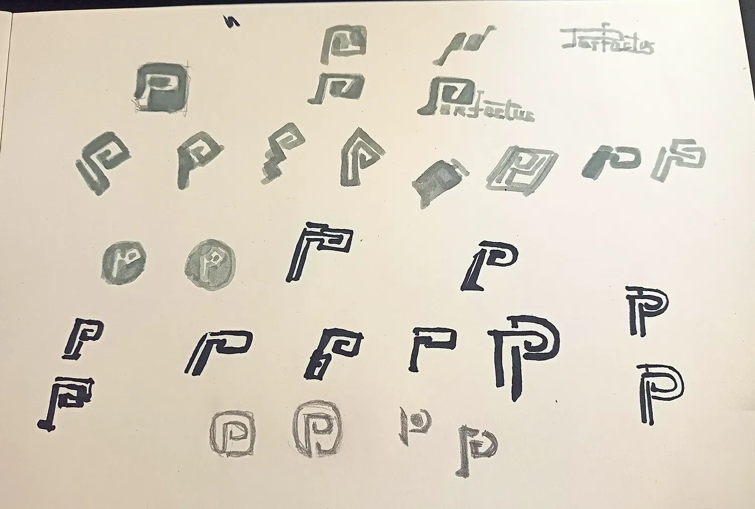 Perfectus Consilium: Drafts and logo designs