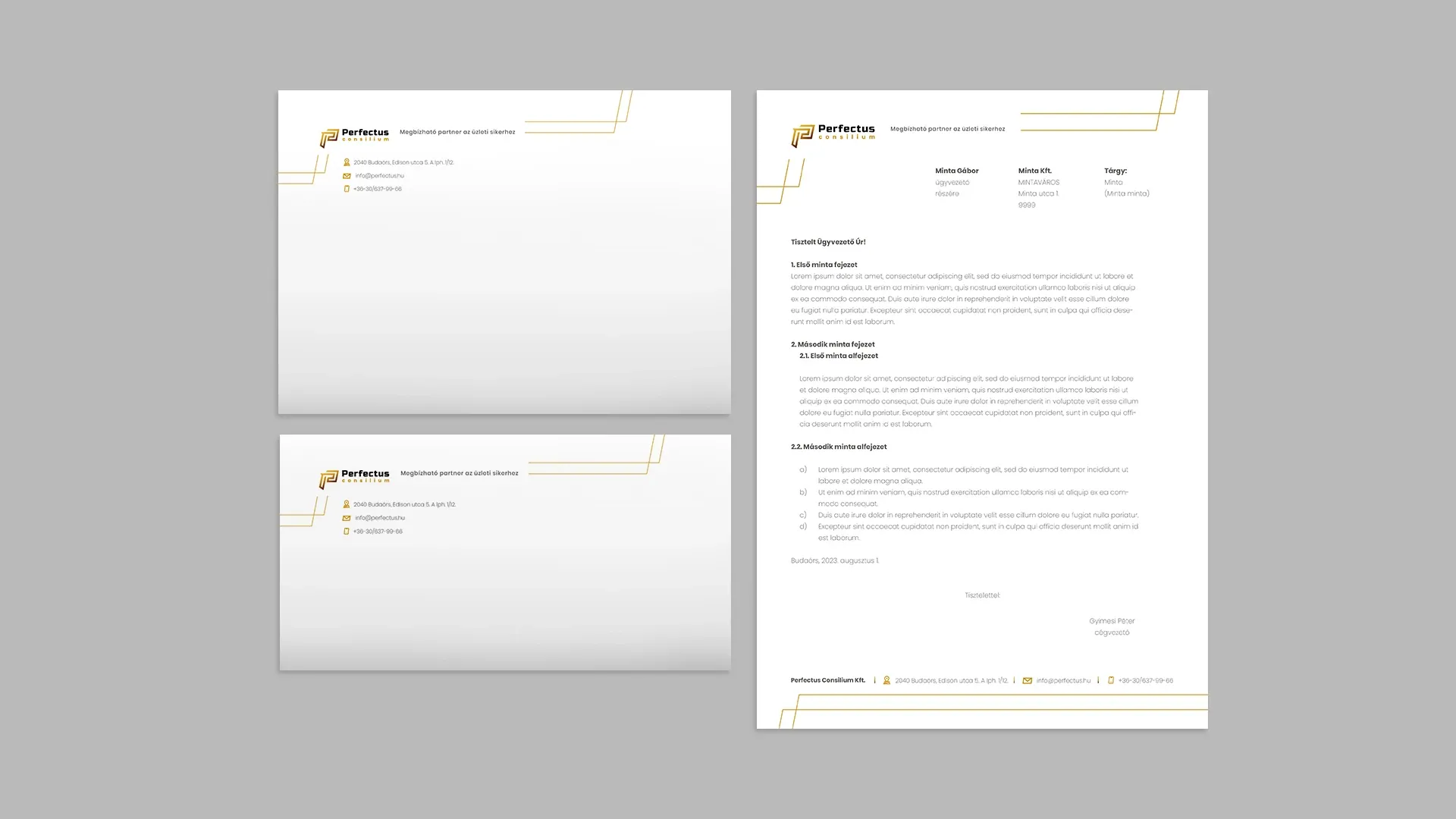 Perfectus Consilium: Stationery