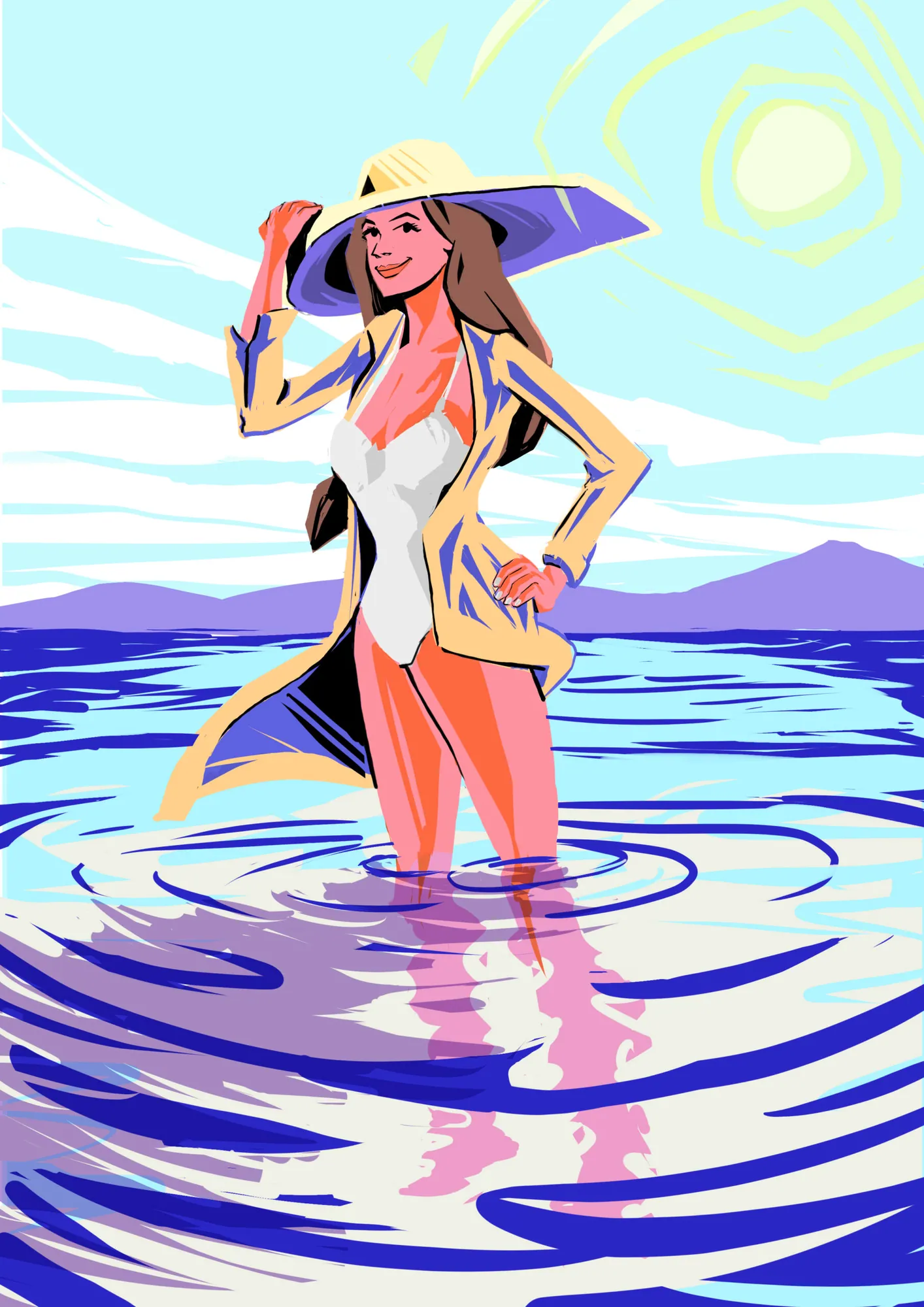 Colourful digital painting
