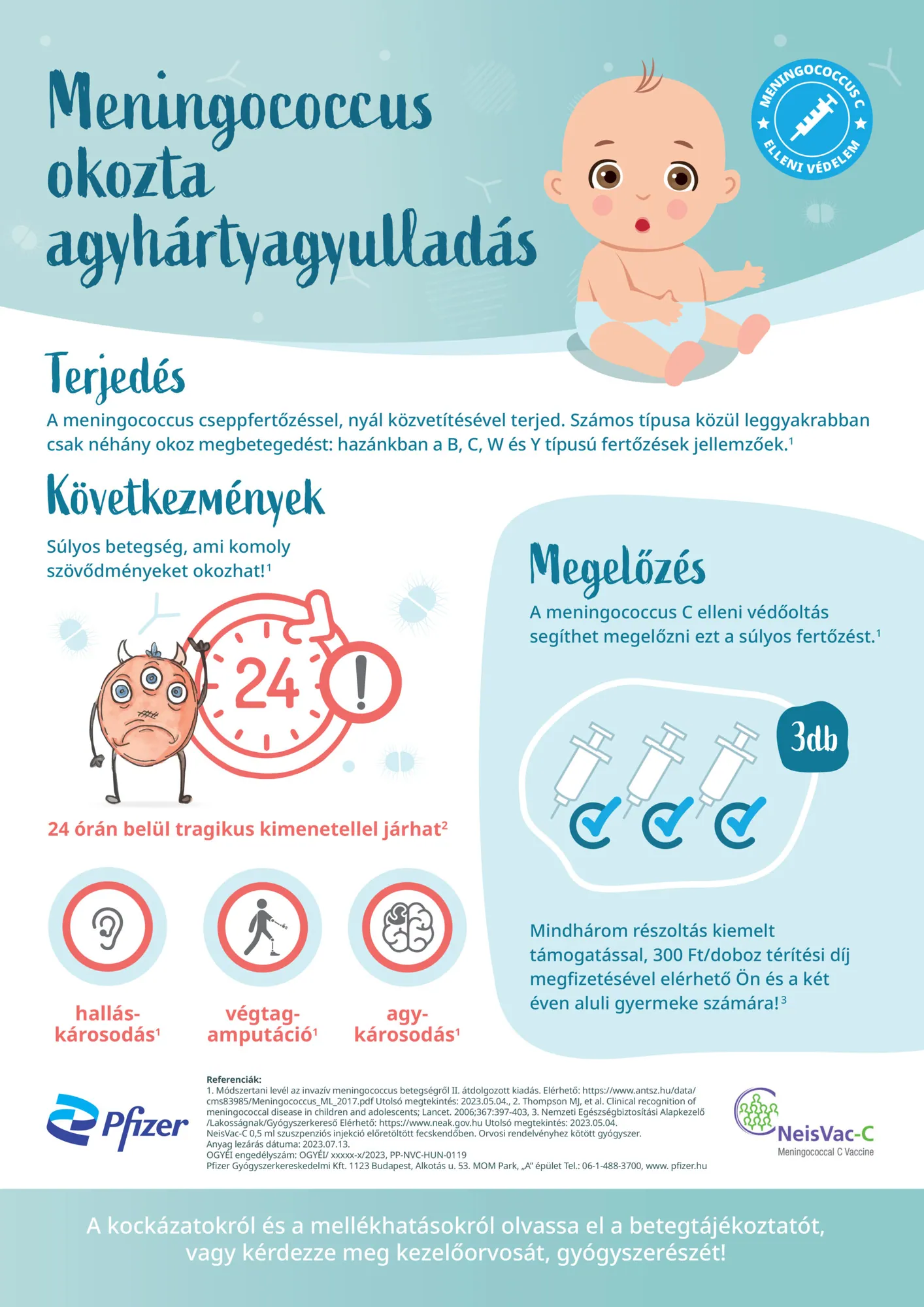 Meningococcal vaccination A3 poster