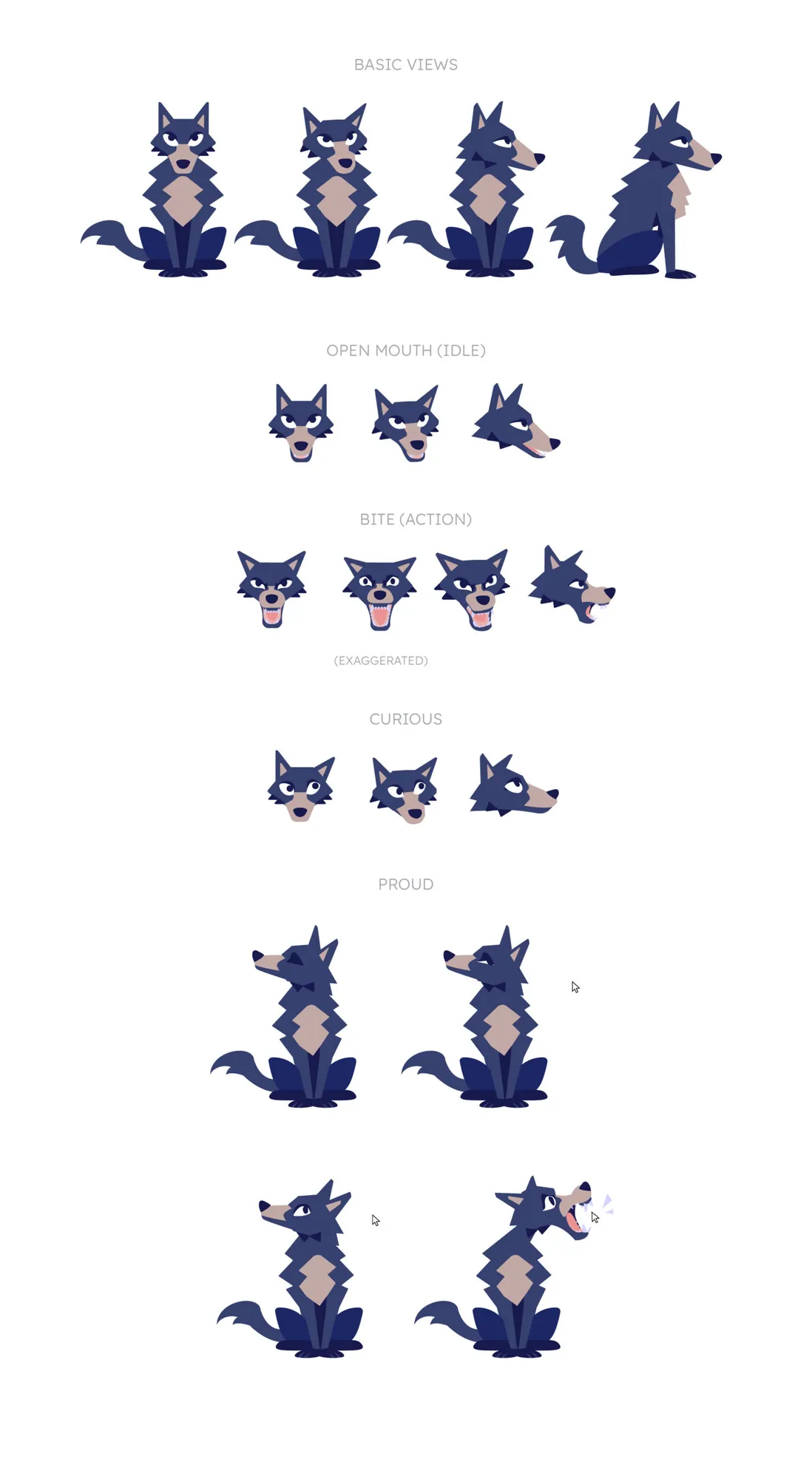 Wolf gestures